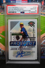 2024 Prospect Edition #156 Jacob Misiorowski Prospect Ticket Signature PSA 10 RC