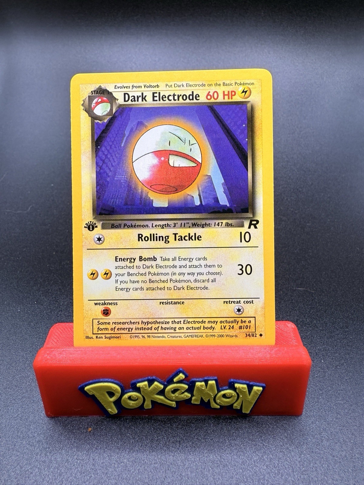 Pokemon TCG WOTC 1st Edition Team Rocket Dark Electrode 34/82 Uncommon NM