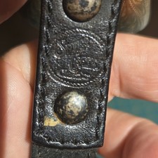 Silver Creek Woman's Black Western Belt S 1 in Studded Silver Buckle