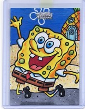 Marketplace image: NM • 2025 Topps Chrome Spongebob • Illus. Rob Harris Serialized 1/1 Sketch/Auto