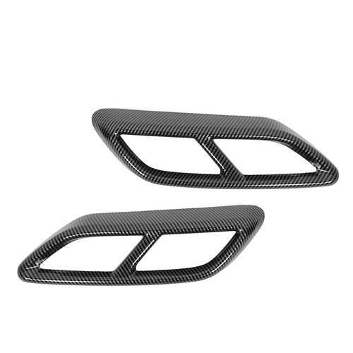2PCS Exhaust Muffler Tail Pipe Cover Left Right Decorative Tail Throat Frame For - Picture 12 of 12