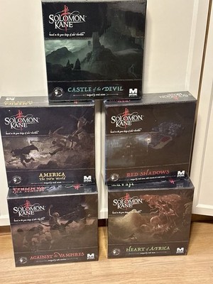 Solomon Kane - English Board Game Expansions - Rare Kickstarter - OVP OOP