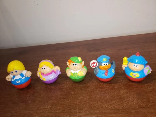 Vintage  5 Hasbro Playskool Weebles Wobbles