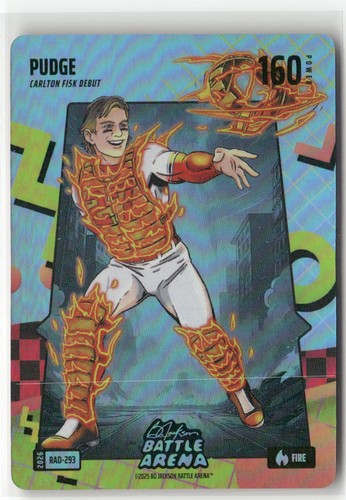 2026 Bo Jackson Battle Arena #RAD-293 Carlton Fisk PUDGE 80's Rad Battlefoil
