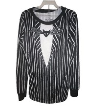 Youth Jack Skellington Nightmare Before Christmas Lounge Pajama Set Size 10,2 Pc