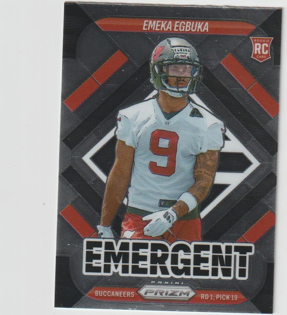 2025 PANINI PRIZM EMEKA EGBUKA WR BUCS ROOKIE #3 EMERGENT SP HOT!