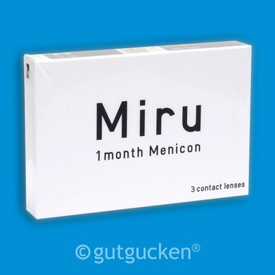 Miru 1 month 2 x 3 sphärische Kontaktlinsen Monatslinsen von Menicon