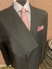 Lauren by Ralph Lauren 2pc Classic Men  s Suit 50R, 42x30 Classic Gray