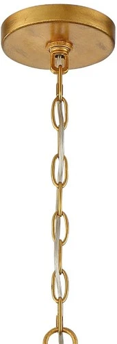 Crystorama Lighting Group ROX-A9006 Roxy 6 Light 22"W Pendant - Gold - Picture 11 of 12