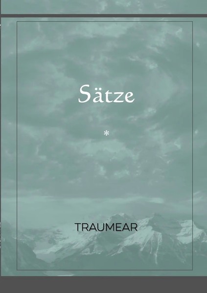 Traumear | SäTze | Taschenbuch | Englisch (2022) | Kartoniert / Broschiert-image