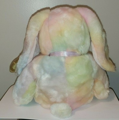 Ty Large Plush Beanie Buddy HIPPIE the Ty-Dyed Bunny Rabbit 14