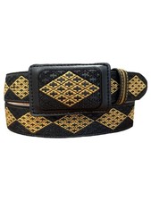 Cinto Vaquero Bordado Piteado Western style Embroidered belt Cowboy Rodeo Belt