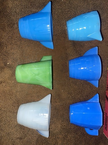 Brocca tazza cremoso bianca giocattolo per bambini Akro Agata Tea anni '30 Chiquita - Foto 11 di 12