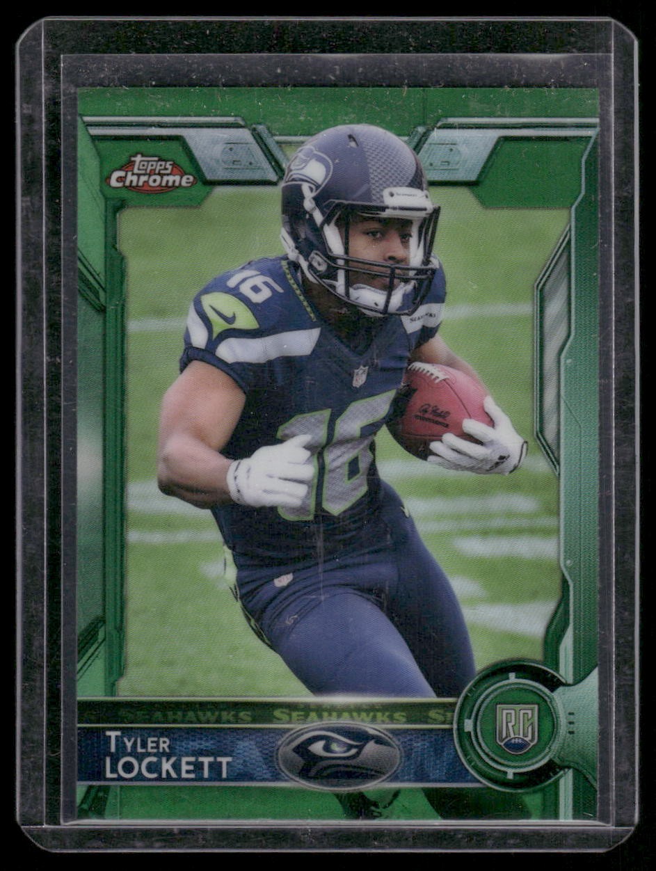 2015 Topps Chrome #178 Tyler Lockett Green Refractor