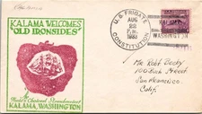 US Frigate Constitution 1933 - Kalama Wash - J23711