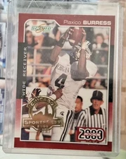 2000 Rookie Plaxico Burress Rookie Rare Chicago Sportsfest Stamp Version 