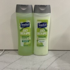 Suave Essentials Juicy Green Apple Revitalizing Shampoo + Conditioner Set 15 Oz