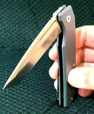 Ontario (Ti22) Ultra Blue Titanium Handle AUS-8 Stainless Steel TANTO Blade 9800