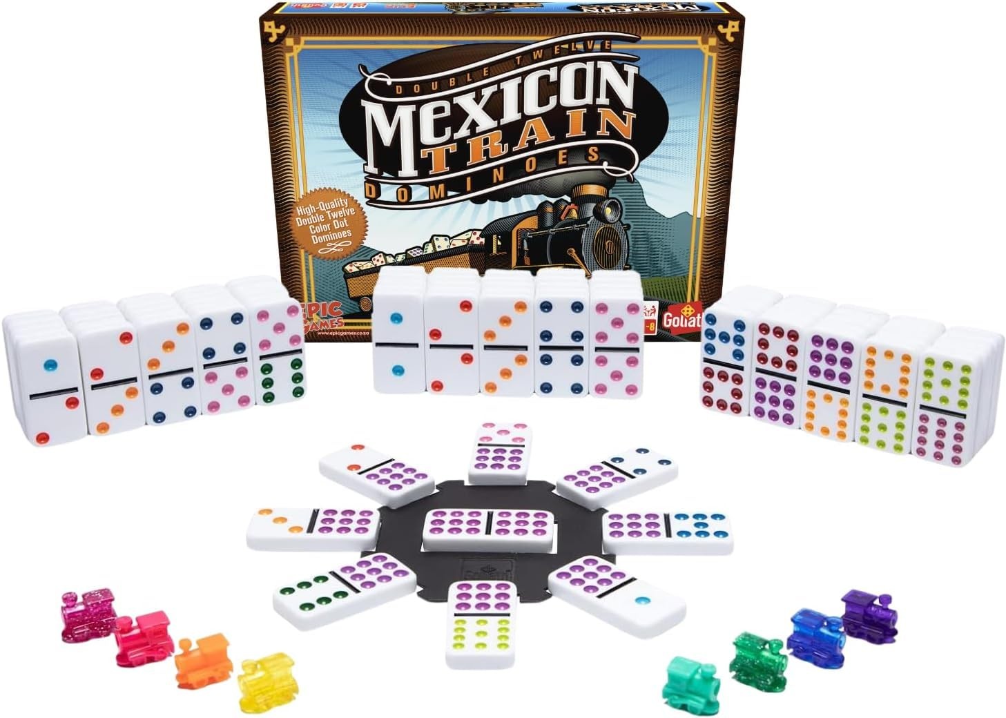 Goliath Games: Mexican Train Dominoes Game | One Size, Multicoloured