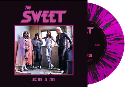 The Sweet - Fox on the run / Ballroom Blitz Pink Black Splatter 7'' Vinyl Single