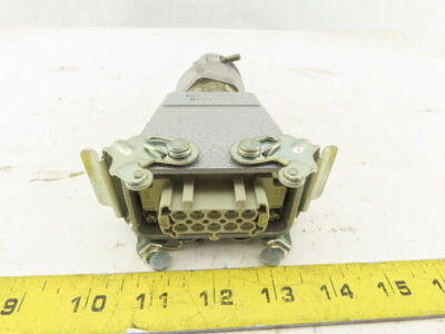 Harting HAN-E10F 10 Pin Female Lever Lock 16A 380V Straight Connector SKV29