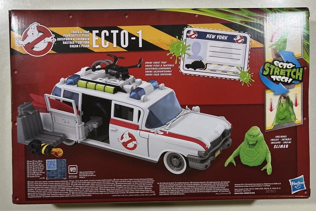NEW 2024 Ghostbusters Ecto-1 Ecto-Stretch Tech with Slimer Figure