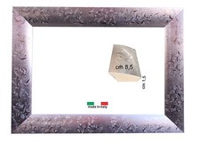 Cornice Argento in legno per quadri, foto, stampe, poster - Spess. front. cm 8,5