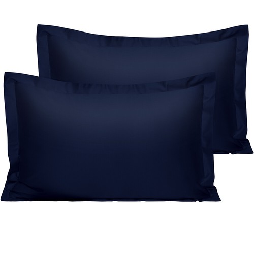 Hotel Quality Pillow Shams Cotton Sateen Pillowcases 2 Pack Standard Queen King - Picture 17 of 42