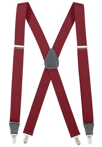 New Fashion Suspender Men, Women, Elastic Clip Adjustable Leather Trim X-Back - Picture 13 of 17