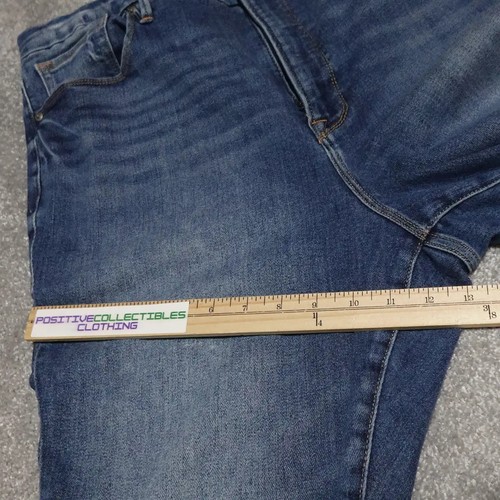 Good American Damenjeans Größe 20 blau Denim gerippt vorne flach Freizeit - Bild 5 von 12