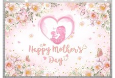 7x5ft Happy Mother's Day Backdrop I Love You Mom Photography Background Mom