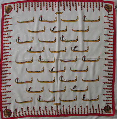 -Superbe Foulard McDAVID 100% Soie Vintage Schal