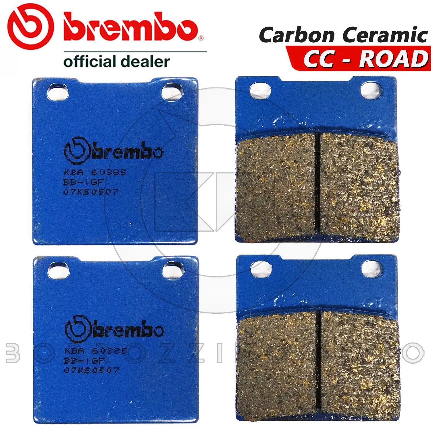 4 BremsbelÄGe Vorn Brembo Blau 07KS0507 FüR Suzuki Gsx Ed 550 1983-image