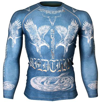 BTOPERFORM [FX-127B] Skin Tight Compression Under Base layer MMA Rash guard  Gym