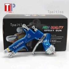  1.3mm Nozzle Blue With Mixing Cup Water Based Air Spray Gun Airbrush