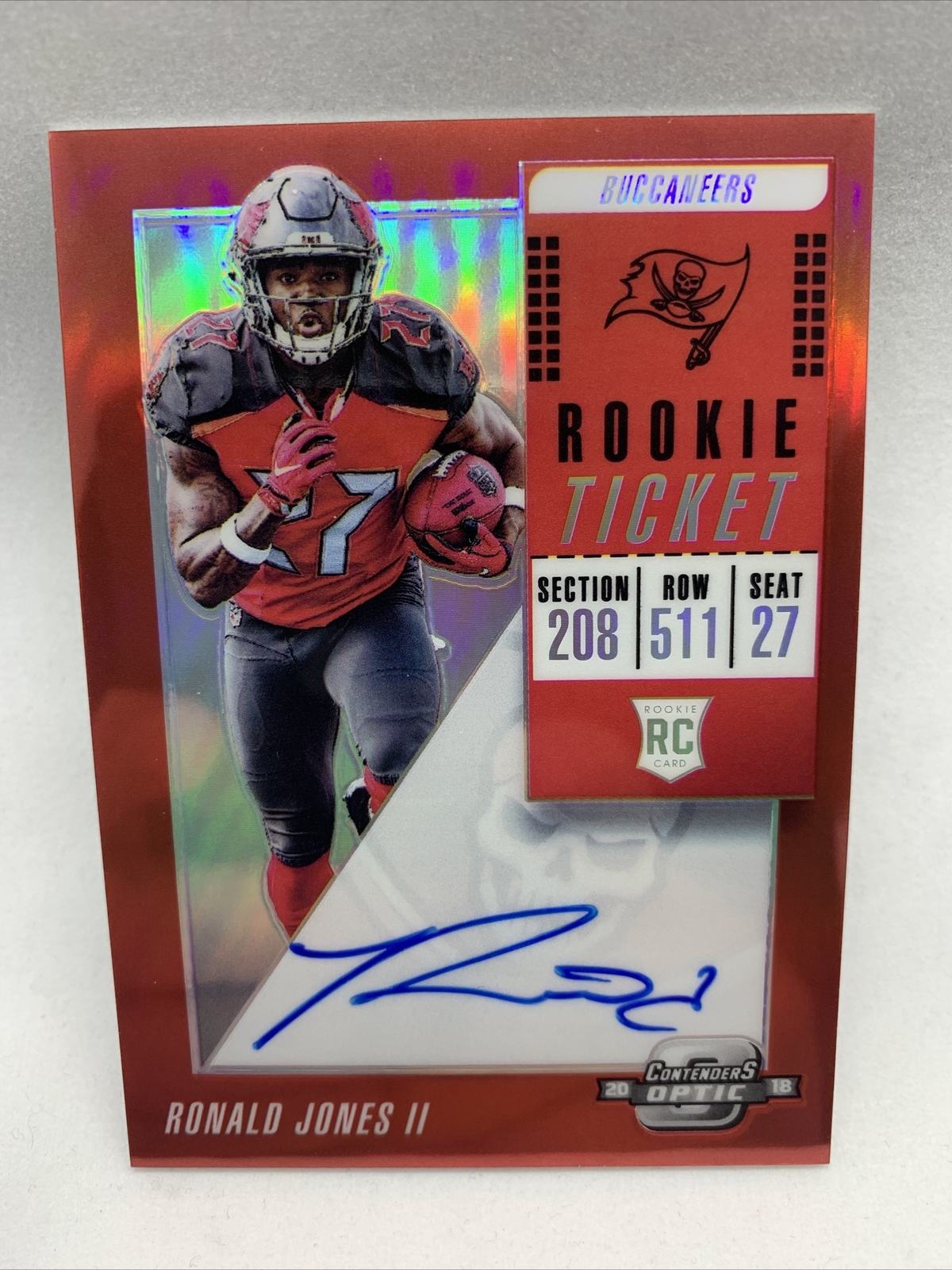 2018 Contenders Rookie Ticket Ronald Jones AUTO /199 #114