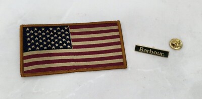 BARBOUR Clutch grün gold 3 cm Stab Schmetterling Emaille Revers & Abzeichen zum Aufnähen