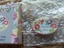 NEW USA Longaberger MORNING GLORY TIE-ON for Baskets or Pottery *FREE SHIPPING*