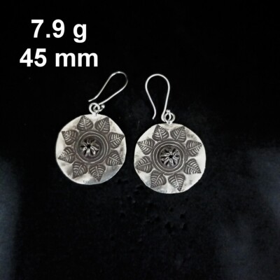 FINE SILVER EARRINGS CRAFT VINTAGE DANGLES 7g Whimsy and Wonder #RE262
