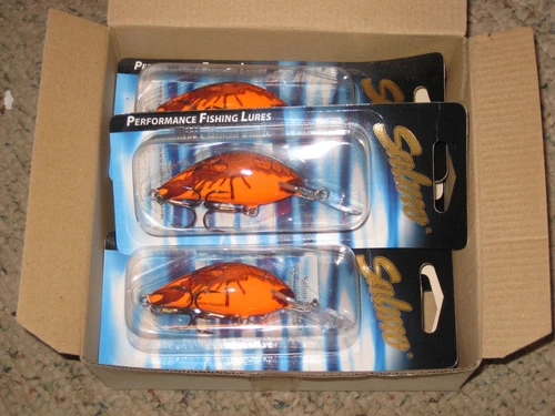 6 Salmo Floating Hornet 6F RC Red Crawdad Crankbait  Fishing Lure NIP & Case Box