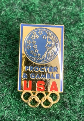 Vintage 1984 USA Olympic Sponsor Procter & Gamble Lapel Pin