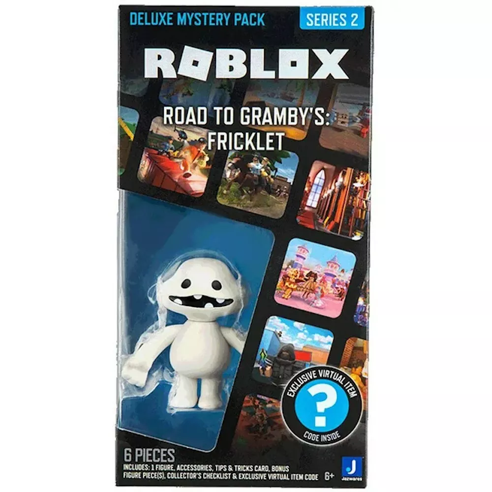 Roblox Action Collection - Road to Gramby's: Fricklet Deluxe Blind Figure +  Two Mystery Figure Bundle [Includes 3 Virtual Item Codes] 