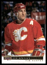 2020-21 SP Signature Edition Legends UD Canvas Tim Hunter Calgary Flames #C-19