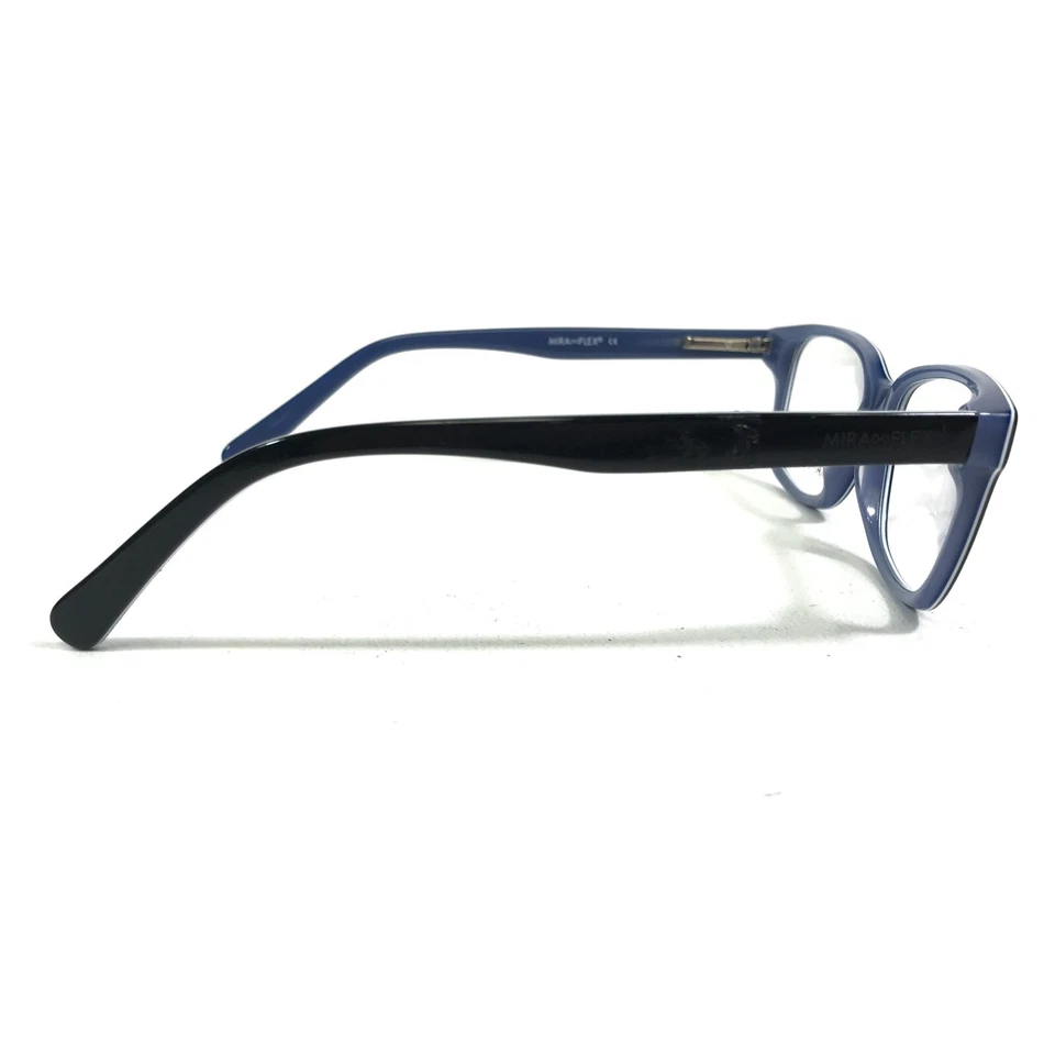 Monturas de gafas para niños Miraflex BOBY C.YX001 negro azul rectangulares 48-16-130 Foto 3 de 4