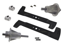 102 CM Messer + Halter Satz Castelgarden Iseki Solo Honda Stiga Viking TwinCut