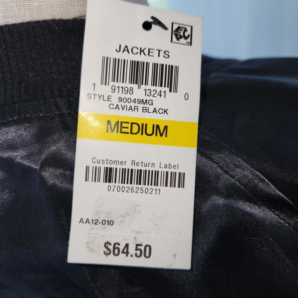 Heart Breaker-Material Girl M Black Satin Jacket Patch Grease Party Theatre c3 - Image 2 of 3