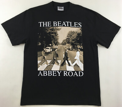 The Beatles “ABBEY ROAD” ヴィンテージT ブラック XL Beatles The Roxx vintage Abbey Road black single stitch T-shirt