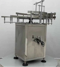 TECHTONGDA 110V 23.6" Round Accumulation Bottle Turn Rotary Table BottleConveyor