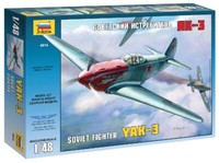 Yak-3 Soviet Wwii Fighter 1:48 Kunststoff Modell Kit Zvezda