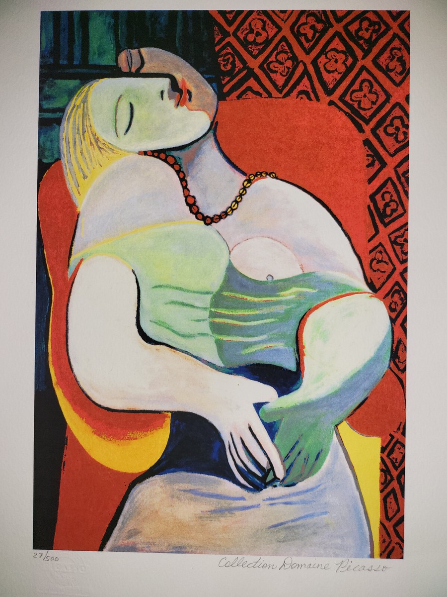 Pablo Picasso Dream リトグラフ 325/500 Pablo Picasso Art Prints